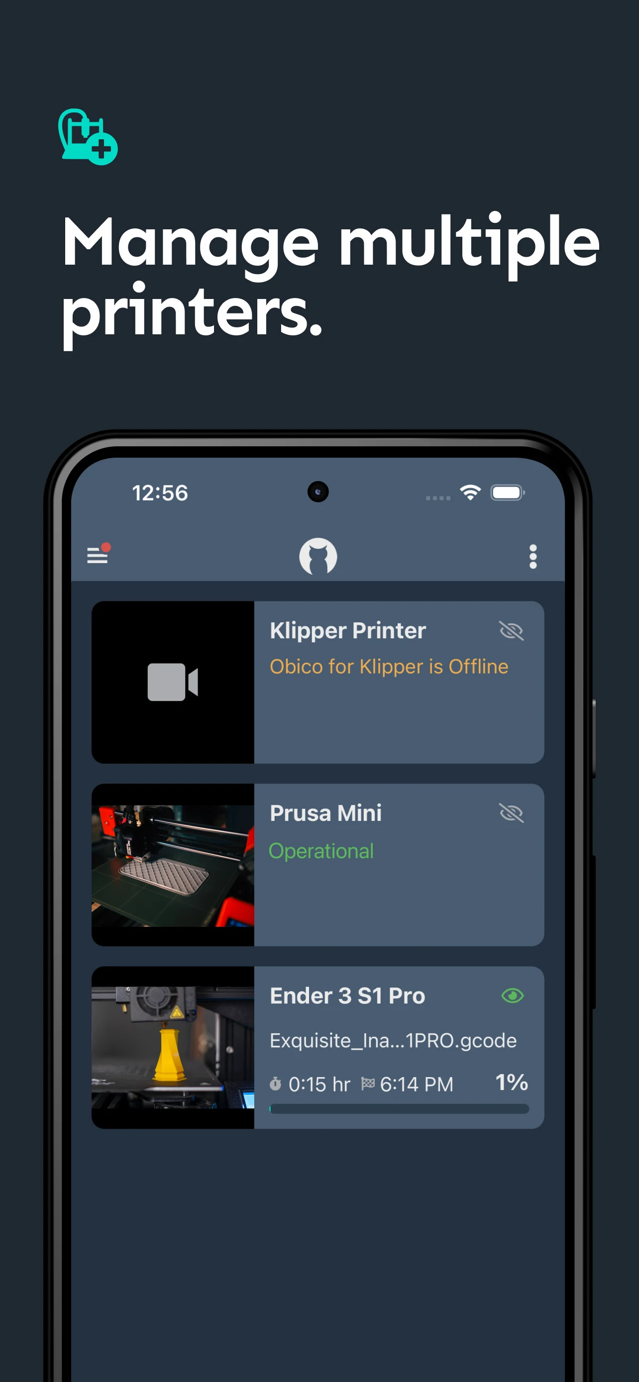 OctoPrint | Klipper - Obico screenshot