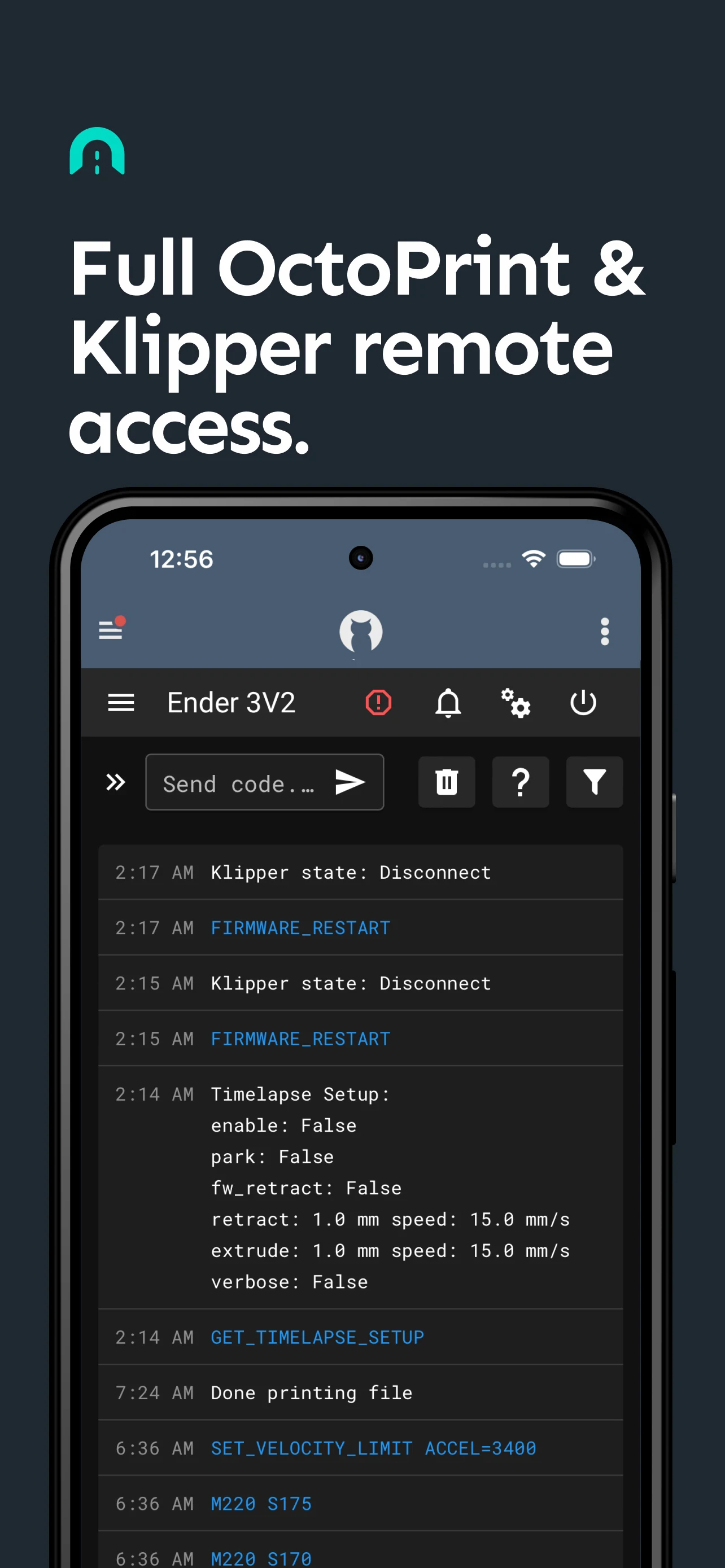 OctoPrint | Klipper - Obico screenshot